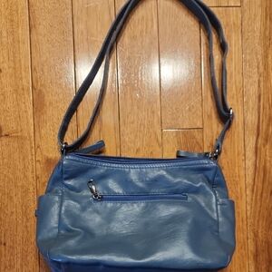 Volganik Rock Blue Faux Leather Shoulder Bag